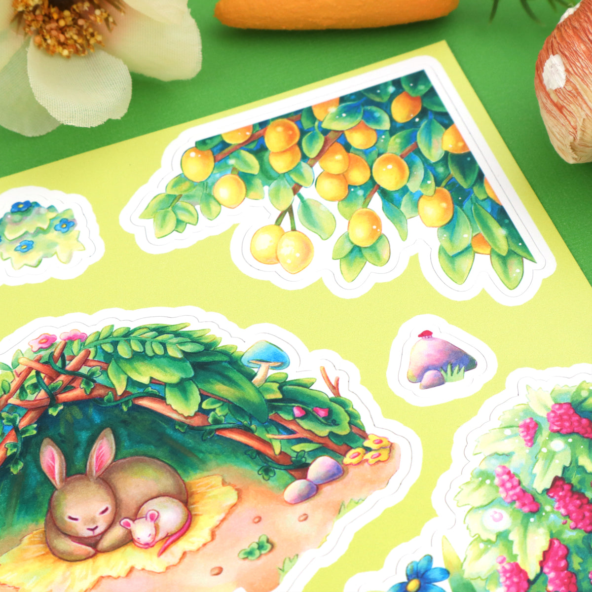 "Forest Cuddles" Sticker Sheet