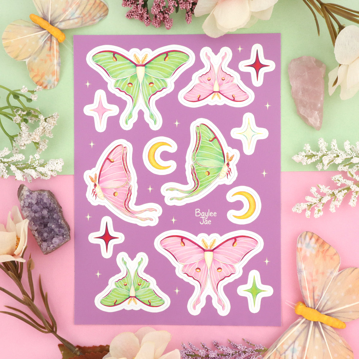 "Luna Moth" Sticker Sheet