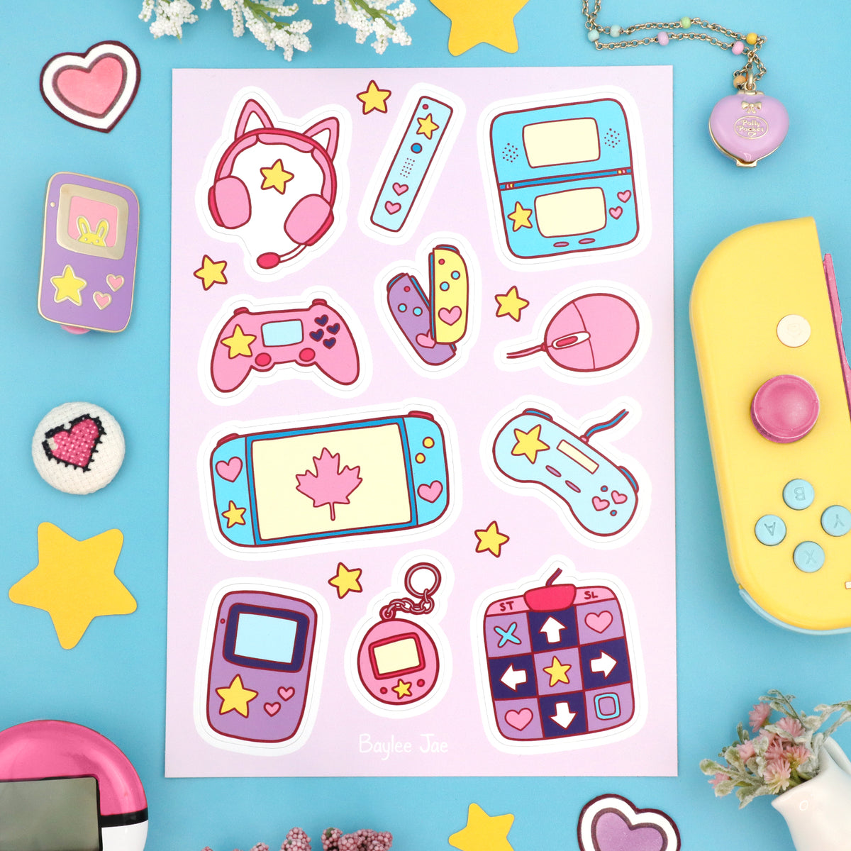 "Video Game" Sticker Sheet