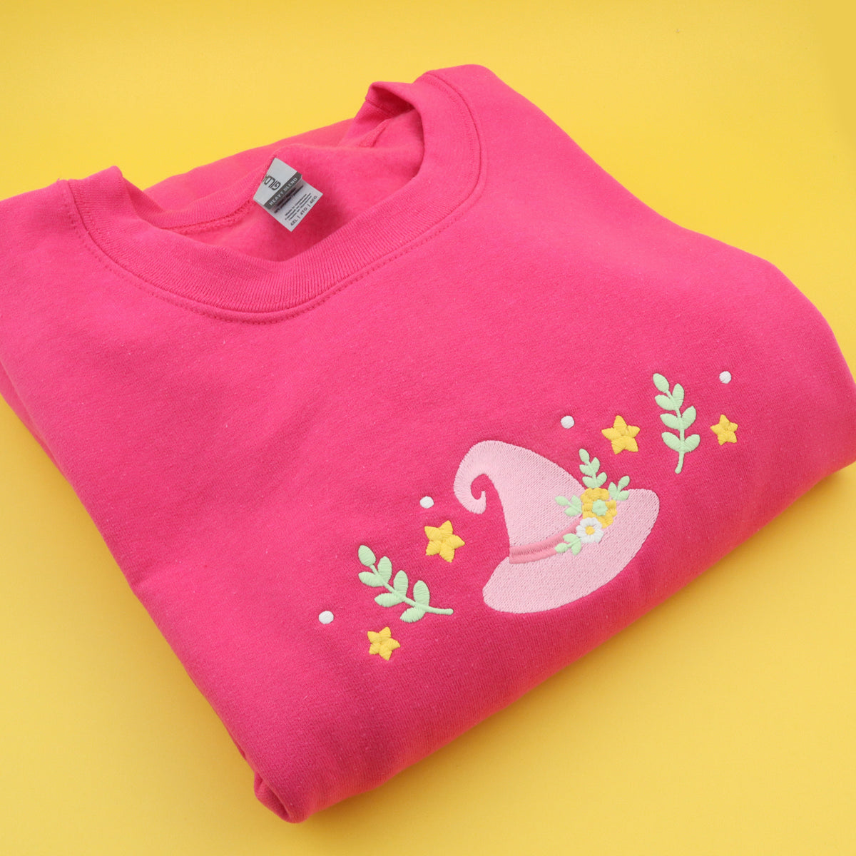 &quot;Witch Hat&quot; Pink Crewneck Sweatshirt