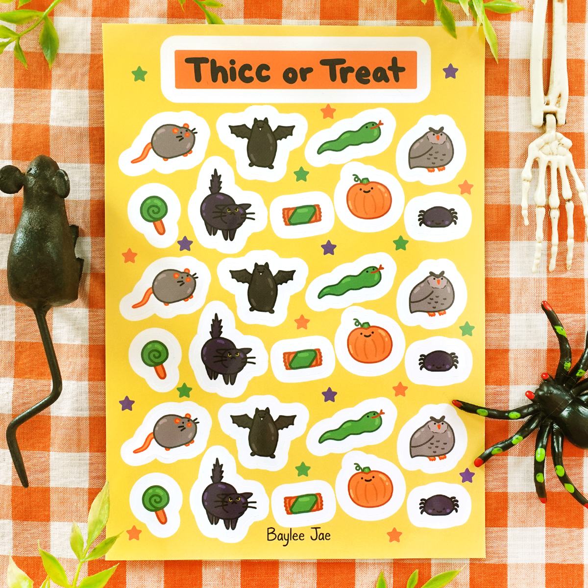 &quot;Thicc or Treat&quot; Sticker Sheet