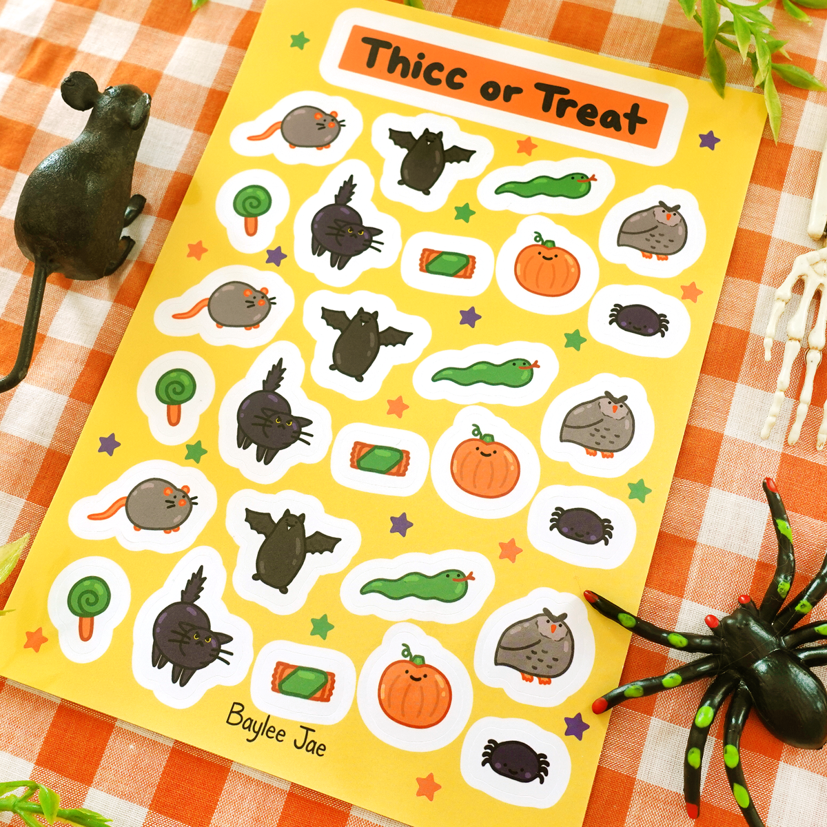 &quot;Thicc or Treat&quot; Sticker Sheet