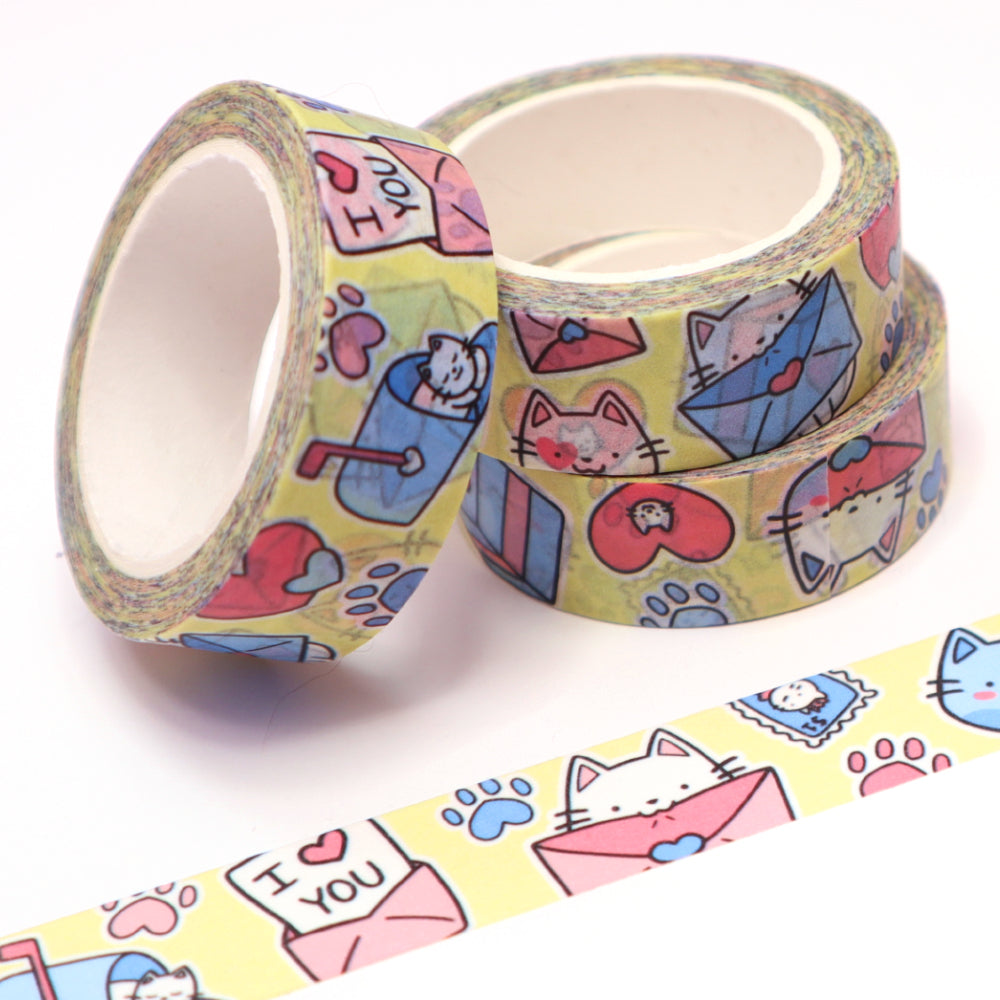 Mail Cat Washi Tape