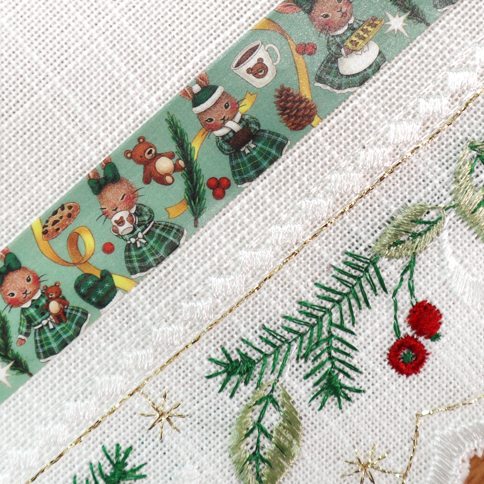 Snowflake Washi Tape Embellishments Winter – Diane's Sew or Knot LLC