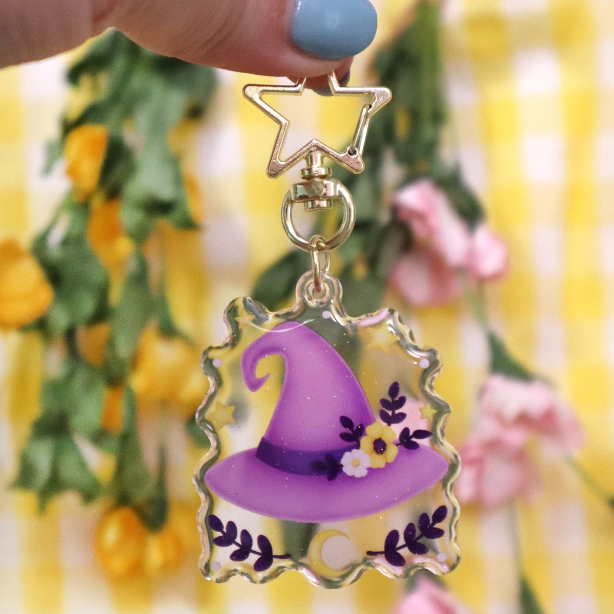 &quot;Witch Hat&quot; Acrylic Keychain