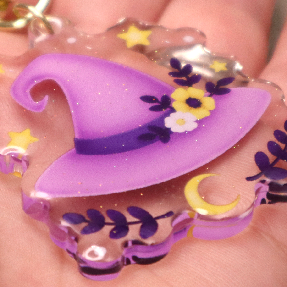 &quot;Witch Hat&quot; Acrylic Keychain